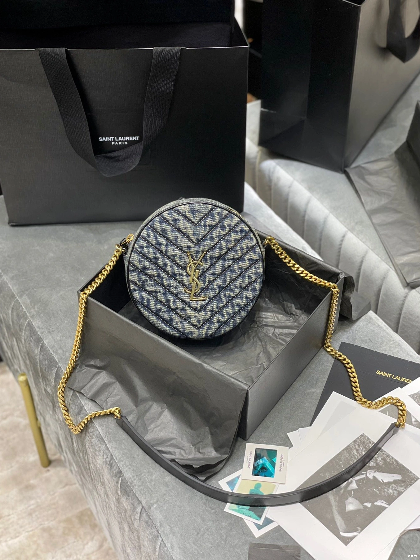 Repladies REP CAMERA BAG ROUND VINYLE YSL 0817